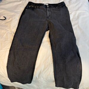 Abercrombie & Fitch Black Relaxed Jeans with Side Panel